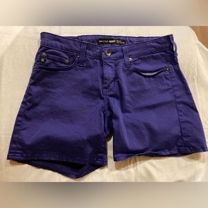 Excellent Condition Purple Big Star Shorts Size 26 Remy Low Rise Fit